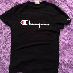 Black champion shirt